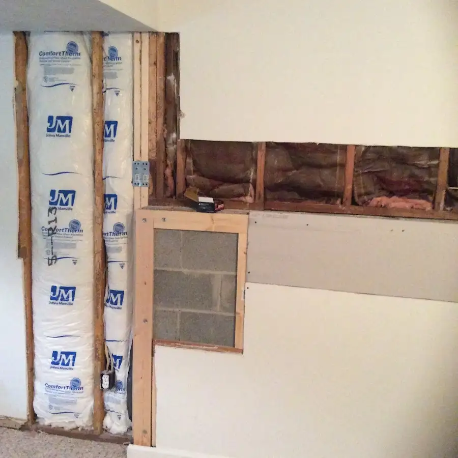 Wall insulation replacement during Structural Drying in Hastings-on-Hudson
